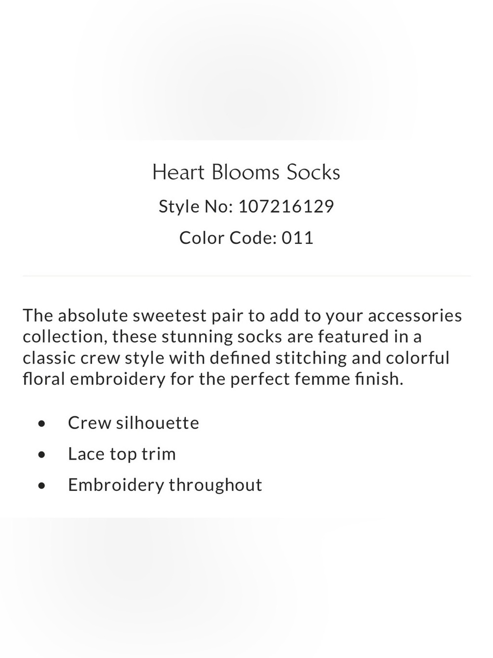 NWT Free People Heart Blooms Socks - Picture 3 of 5